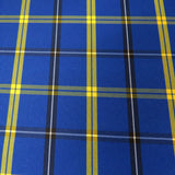 School Plaids, Blue Yellow, 60" Wide; 1 yard