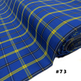 School Plaids, Blue Yellow, 60" Wide; 1 yard