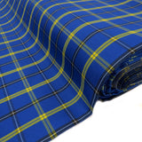 School Plaids, Blue Yellow, 60" Wide; 1 yard