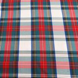 School Plaids, Green Red White, 60" Wide; 1 yard