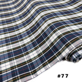 School Plaids, Black White Green Red, 60" Wide; 1 yard