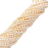 6x5mm; Rice, Fresh Water Pearl - 1 Strand