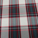 School Plaids, Gray Red Black, 60" Wide; 1 yard