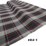 School Plaids, Gray Red Black, 60" Wide; 1 yard