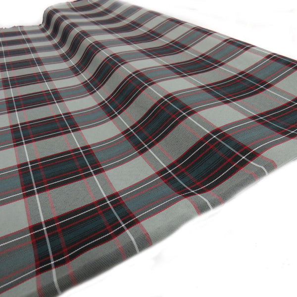 School Plaids, Gray Red Black, 60" Wide; 1 yard