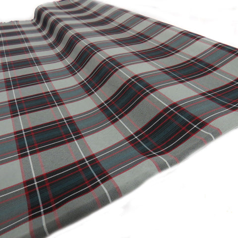 School Plaids, Gray Red Black, 60" Wide; 1 yard
