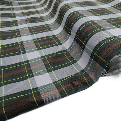School Plaids, Green Yellow Gray, 60" Wide; 1 yard