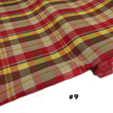 Scool Plaids, Yellow Brown Red, 60" Wide; 1 yard