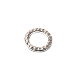 TierraCast, Rhodium Plated Hammered Ring ; 19mm - 1 Piece