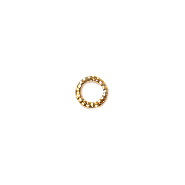 TierraCast,Gold Hammered Ring, 9mm , 1 Piece