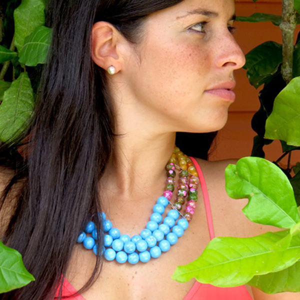 Taller Intermedio: Collar de Tres Líneas $80.00