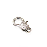 Alloy Lobster Claw, Platinum Color-17mm; 6pcs