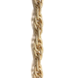 Stardust Aluminum Chain: Ladder Link- Gold; 1 foot