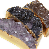 Amethyst Druzy Horn Pendant