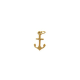 Anchor Charm, Gold Filled, 16x9mm; 1 piece