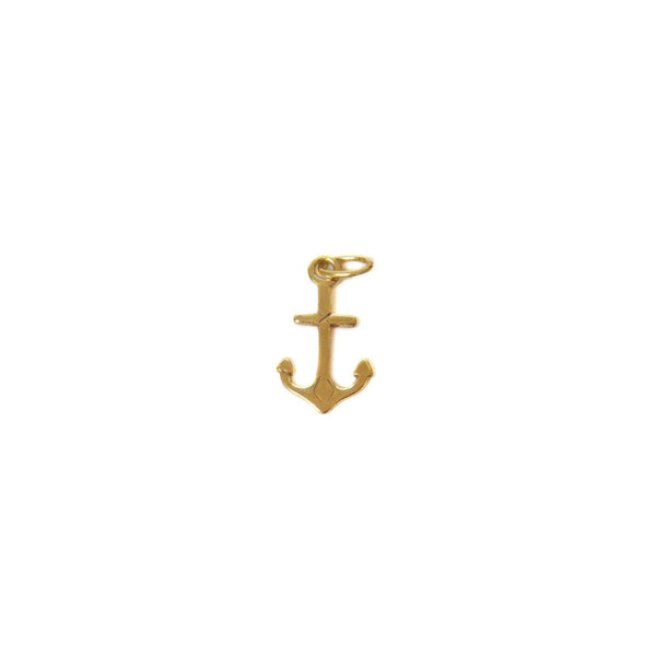 Anchor Charm, Gold Filled, 16x9mm; 1 piece