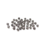 Barrel Spacer Silver, 4mm - 24 pcs