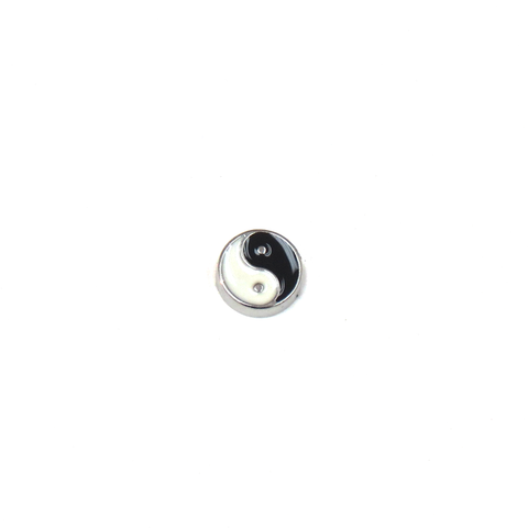 Ying Yang Black and White - Floating Charm