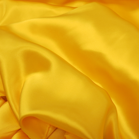 Silk Charmeusse, Bright Yellow, 54" Wide- 1 Yard