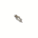 Barrel Clasp, Silver Plated Brass-10x5mm; 10pcs