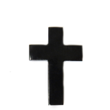Black Horn cross Bead, 38x27mm; 1 piece