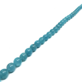 Blue Quartz, Round, 10mm; 1 Strand