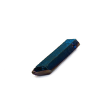 Blue Two Toned Top Drilled Quartz, 25x6mm; 1 piece