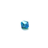 Swarovski Crystal, Bicone, Blue Zircon AB 2X, 6mm; 20pcs