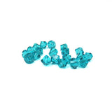 Swarovski Crystal, Bicone, Blue Zircon, 6mm; 20pcs