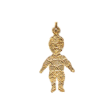 Boy Charm, Gold Filled, 23x12mm; 1 piece