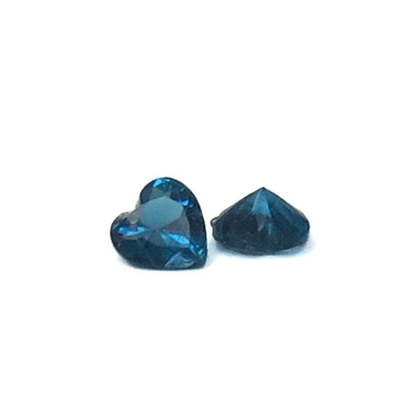 Capri Blue Heart - Floating Crystal; 1 piece