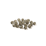Black Diamond, Round Faceted Fire Polished; 6mm - 20 pcs