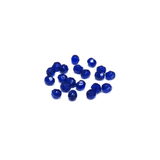 Cobalt, Round Faceted Fire Polished; 6mm - 20 pcs
