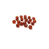 Coffee, Round Faceted Fire Polished Beads- 8mm; 20pcs