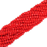 Rondelle - Opaque Coral - 10mm
