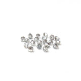 Crystal Silver, Round Faceted Fire Polished; 6mm - 20 pcs
