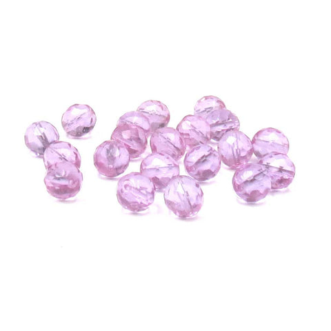 Chadaw Crystal, Round Faceted Fire Polish, 12mm-20pcs
