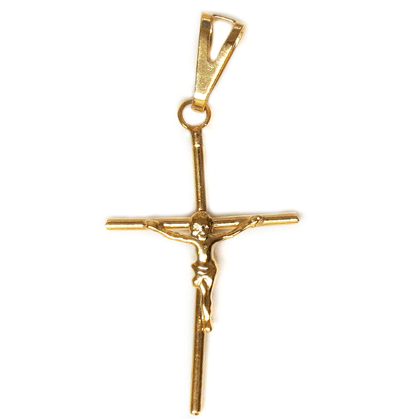 Christ Cross Charm, Gold Filled, 36x22mm; 1 piece