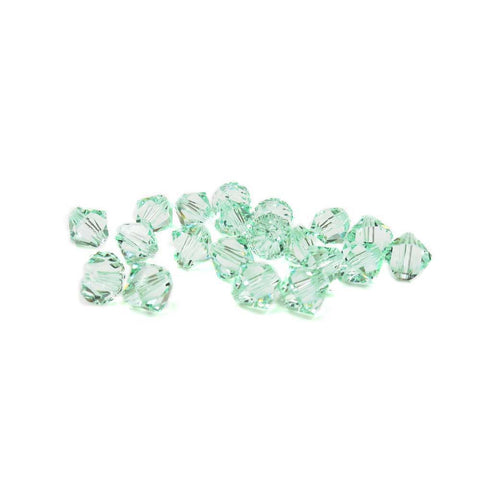 Swarovski Crystal, Bicone, Chrysolite, 6mm; 20pcs