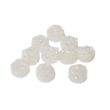 Clear AB, Round Druzy Quartz, 10mm, Clear; 1 piece
