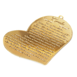 The Apostles Creed Charm, 54x38mm, Gold Filled; 1 piece