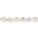 10mm Crystal AB Rosary Chain- 1 foot