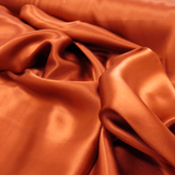 Silk Charmeusse, Dark Terracotta, 54" Wide- 1 Yard