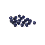 Dark Purple, Round Faceted Fire Polished; 6mm - 20 pcs