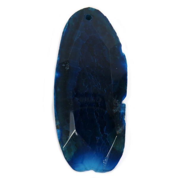 Blue Agate Slice Pendant