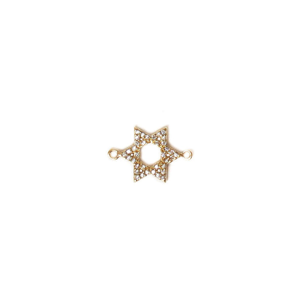 Star of David Connector, Gold Filled, 20x13mm; 1 piece