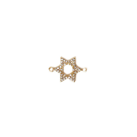 Star of David Connector, Gold Filled, 20x13mm; 1 piece