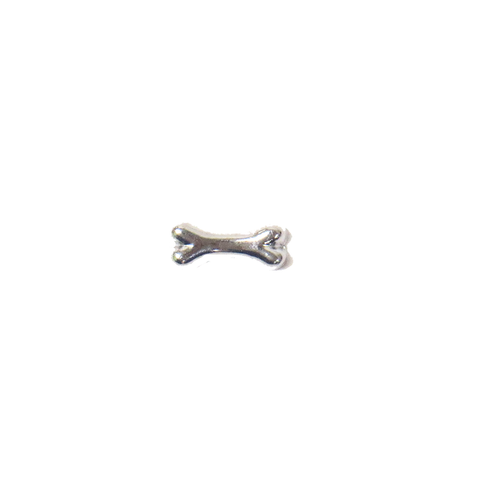 Dog Bone; Silver - Floating Charm