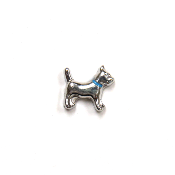 Dog Floating Charm with Blue Collar