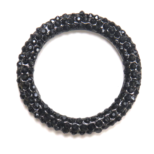 Rhinestone Donut; Gunmetal